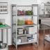 Thumbnail image #3 for Cambro Camshelving Premium Stationary Starter Unit, 21 x 54 x 64 Inch, 4-Shelf Vented and Solid Polymer Shelving