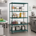 Thumbnail image #2 for Super Erecta Pro 4-Shelf Stationary Polymer Shelving Unit, 36 x 24 x 74-5/8 Inches, Green