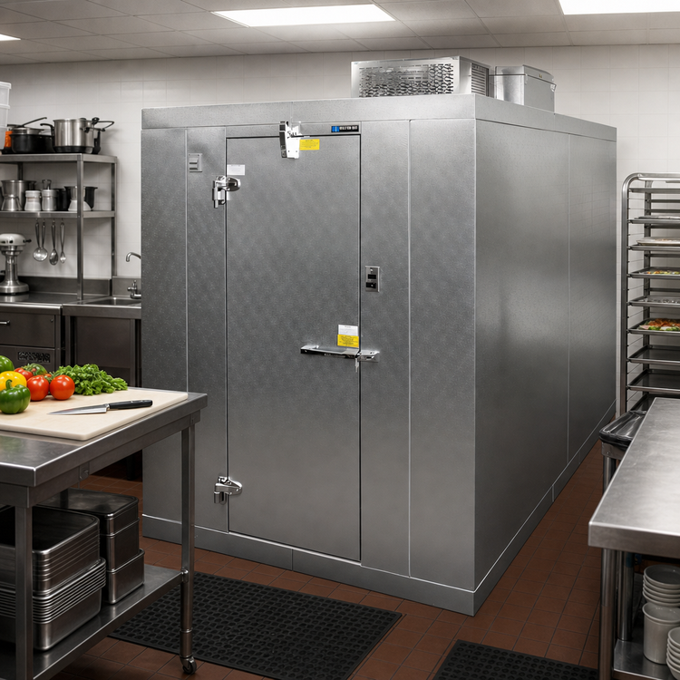 Product image #2 for Master-Bilt QS Series Indoor -10°F Walk-In Freezer, 6' x 8' x 7'7" H, With Floor, R290 Capsule Pak ECO Refrigeration