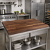Thumbnail image #2 for John Boos Boos Block Blended Edge Grain Walnut Kitchen Countertop, 48 x 42 x 1-1/2 Inches, Flat Top, Penetrating Oil Finish