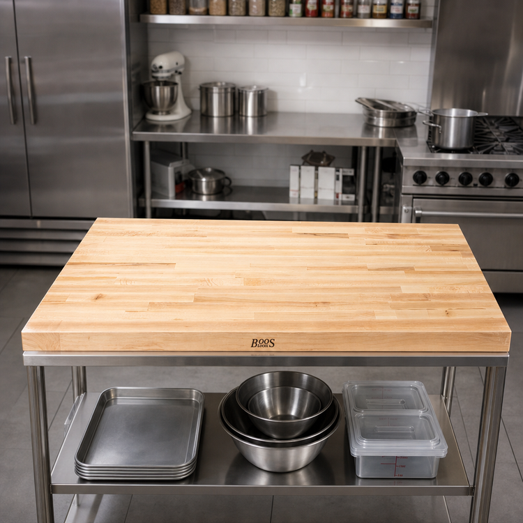 Product image #2 for John Boos Boos Block Northern Hard Rock Maple Blended Edge Grain Kitchen Countertop