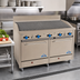 Thumbnail image #2 for Comstock-Castle 60-Inch Gas Char-Broiler Range with Two Standard Ovens