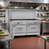 Thumbnail image #2 for Southbend Ultimate 60-Inch Gas Restaurant Range with 9 Open Burners, Convection Oven and Cabinet Base