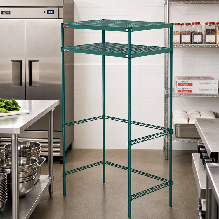Product image #2 for Metro Super Erecta Pro Housing Unit with 2 Overhead Shelves, 36 x 24 x 74 Inches