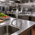 Thumbnail image #2 for EverSteel Single-Hole Deck Mount Single Lever Faucet with Swivel Outlet, Less Nozzle, Stainless Steel