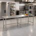 Thumbnail image #2 for Eagle Deluxe Series 108-Inch x 24-Inch Stainless Steel Flat Top Work Table with Open Tubular Base