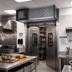 Thumbnail image #2 for Berner Industrial Series IDC14 144-Inch Direct Drive Heated Air Curtain, Electric, 56 kW, 4 x 1 HP Motors