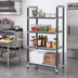 Thumbnail image #2 for Cambro Camshelving Elements XTRA 4-Tier Stationary Starter Polymer Shelving Unit, 21 x 36 x 64 Inches, Vented, Speckled Gray