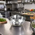 Thumbnail image #2 for American Metalcraft Squound 15 oz Stainless Steel Hammered Snack Bowl