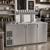 Thumbnail image #2 for Glastender C1FB72-DD 72-Inch Three-Section Front-Serviced Draft Dispensing Cooler with 16-Inch Door Opening
