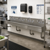 Thumbnail image #2 for Advance Tabco 96-Inch ADA Wall-Mounted Multi-Station Hand Sink with 4 Wrist-Handle Faucets