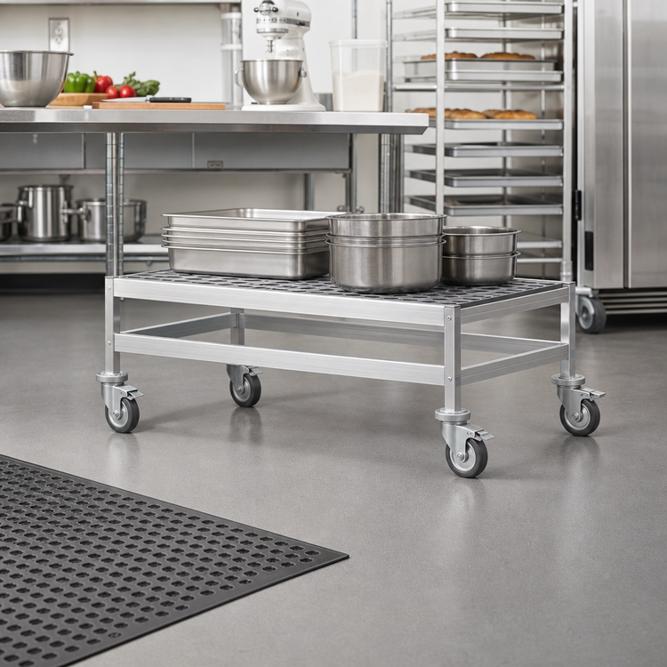 Product image #2 for Fermostock Mobile Dunnage Rack, 31 x 22 x 17 Inches, 800 lb. Capacity