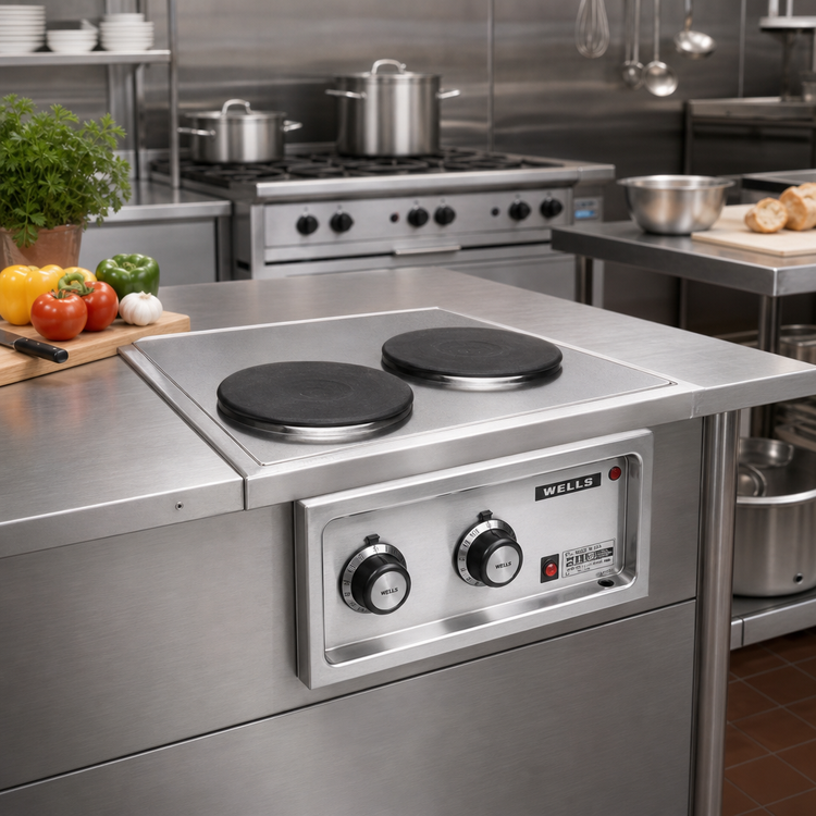Product image #2 for Wells H-706 Built-In Electric Hotplate with Two 9-Inch Solid Cast Iron Elements
