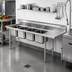 Thumbnail image #2 for Eagle Group 414 Series Coved Corner Four-Compartment Sink with Right-Hand 24-Inch Drainboard