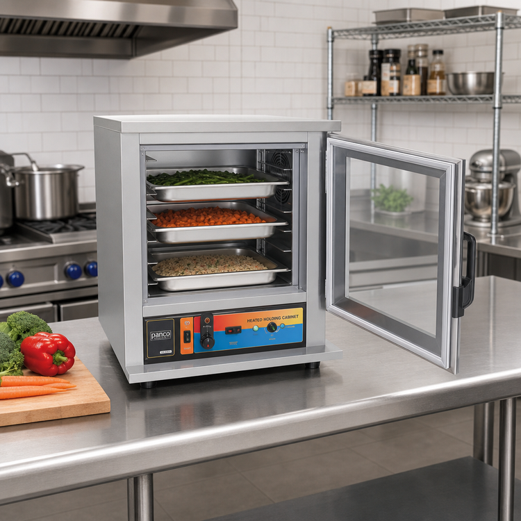 Product image #2 for Panco HCHNLSI-RC2.25 Half-Size Narrow Heated Holding Cabinet with Universal Slides