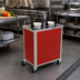 Thumbnail image #2 for Atlas Metal MEPD2H-7-1/4 Heated Mobile Plate Dispenser, 2-Tube, 7-1/4