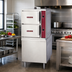 Thumbnail image #2 for Crown GCX-10-36 Two-Compartment Gas Convection Steamer with 36-Inch Cabinet Base