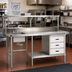 Thumbnail image #2 for Duke Manufacturing 14 x 16 x 8-1/2 Inch 1-Compartment Stainless Steel Work Table Sink with Crumb-Cup Drain