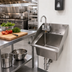 Thumbnail image #2 for John Boos Pro-Bowl Drop-In Stainless Steel Hand Sink with Economy Gooseneck Faucet, 1 Compartment, 10 x 14 x 10 Bowl, Side Splashes