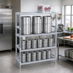Thumbnail image #2 for Channel Manufacturing KAR60 Adjustable Aluminum Keg Rack, 6 Half Barrels or 18 1/6th Barrels