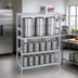 Thumbnail image #2 for Adjustable Aluminum Keg Storage Rack for 6 Half Barrels or 18 1/6th Barrels