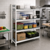 Thumbnail image #2 for Fermostock 4-Tier Corner Expansion Polymer Shelving Unit Kit, 42