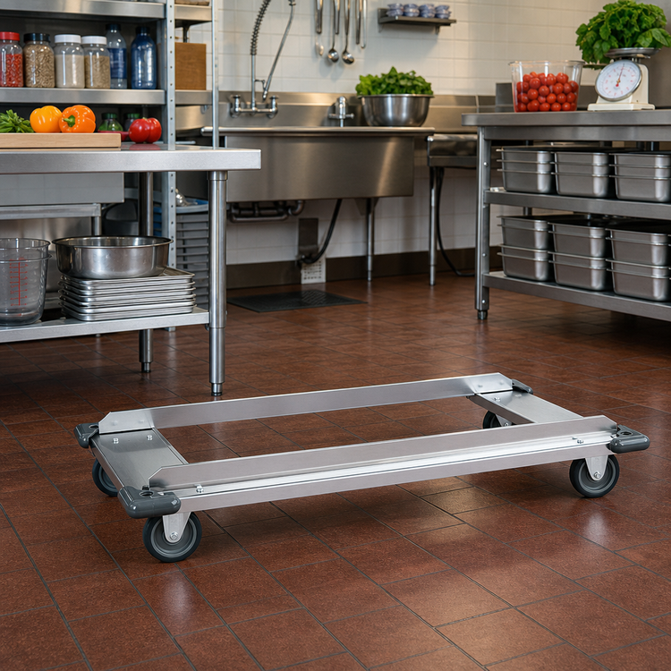 Product image #2 for Quantum 60-Inch W x 18-Inch D Chrome-Plated Dolly Frame