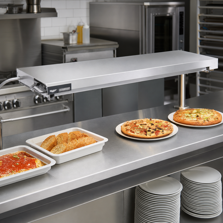 Product image #2 for Vollrath Cayenne® 48-Inch Left-Aligned Heated Shelf, Stainless Steel, 120V