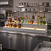 Thumbnail image #2 for Glastender 48-Inch Wide Two-Tier Lighted Liquor Display with LED Strip Lighting
