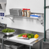 Thumbnail image #2 for Eagle Group Snap-n-Slide Wall-Mounted Wire Shelf, 48 Inches W x 12 Inches D, Chrome Finish