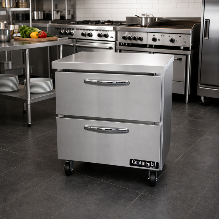 Product image #2 for Continental Refrigerator SWF32N-D 32 Inch One-Section Work Top Freezer with Drawers