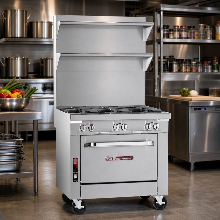 Product image #2 for Southbend Platinum 32-Inch Gas Heavy Duty Range with 4 Open Burners and Standard Oven