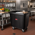 Thumbnail image #2 for Rubbermaid Commercial Products Mobile Open-Top Cube Truck Cart, 16 Cu. Ft., 500 lb Capacity, Black