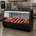 Thumbnail image #2 for Howard-McCray 32E Series 98-Inch Self-Contained Endless Design Red Meat Service Case, Black Exterior/White Interior, LED Lighting