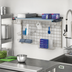 Thumbnail image #2 for Metro SmartWall Life Wall-Mounted Sink Shelf Starter Kit with 1 Shelf