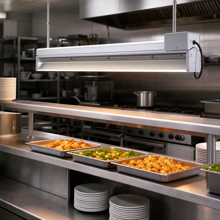 Product image #2 for Vollrath Cayenne 60-Inch Single Strip Heat Lamp with Sheathed Cal-Rod Element