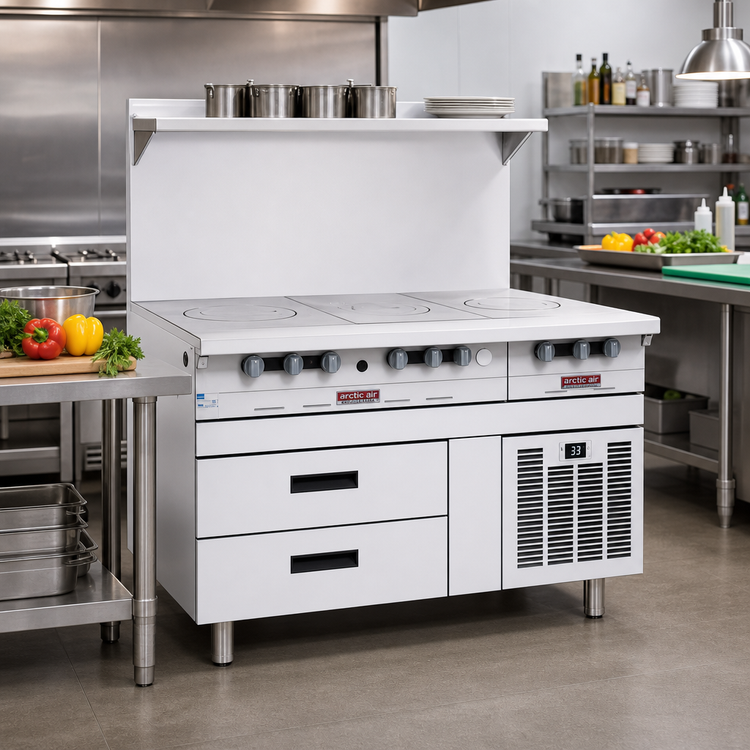 Product image #2 for Arctic Fire 63-Inch Two-Section Remote Refrigerator Base with 4 Self-Closing Drawers