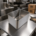 Thumbnail image #2 for BK Resources Single-Compartment Weld-In Sink Bowl, 16 x 18 x 14 Inch, 16 Gauge 304 Stainless Steel