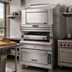 Thumbnail image #2 for Vulcan V Series Heavy Duty 36-Inch Gas Upright Broiler with Cabinet Base and Warming Oven