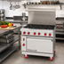 Thumbnail image #2 for American Range Green Flame 36-Inch Commercial Gas Range with 6 Open Burners and Storage Cabinet Base