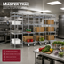 Thumbnail image #2 for Master Trak Overhead Track High-Density Storage Mobile Unit Kit for 36-Inch-Deep Shelves