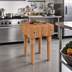 Thumbnail image #2 for John Boos Boos Block End-Grain Maple Butcher Block Work Table, 18 x 18 x 34-Inch, 10-Inch Thick Top