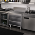 Thumbnail image #2 for Glastender DBCB-24-LD 24-Inch Underbar Drainboard with Open Front Cabinet Base