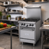 Thumbnail image #2 for Garland G Starfire Pro 24-Inch Gas Restaurant Range with 4 Open Burners and Space-Saver Oven