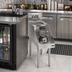 Thumbnail image #2 for Krowne Royal Series 12-Inch Freestanding Stainless Steel Underbar Blender Station with Dump Sink and Recessed Blender Shelf