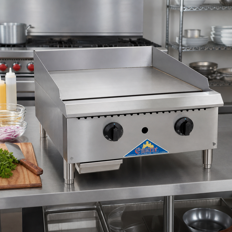 Product image #2 for Comstock-Castle 36-Inch Countertop Gas Griddle with Thermostat Controls