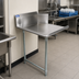Thumbnail image #2 for BK Resources 36-Inch Straight Clean Dish Table, Right-To-Left Operation, 304 Stainless Steel Top, Galvanized Legs