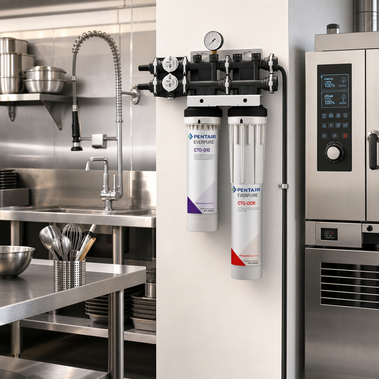 Product image #2 for Everpure QT1+CR Dual-Cartridge Steamer Water Filter System, 2.5 GPM, 20,000 Gallons