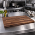 Thumbnail image #2 for Boos Block American Black Walnut Blended Rails, Edge Grain Kitchen Countertop, 12 x 25 Inch, 1-1/2 Inch Thick