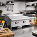 Thumbnail image #2 for Omcan USA 36-Inch Countertop Natural Gas Griddle with 3 Burners